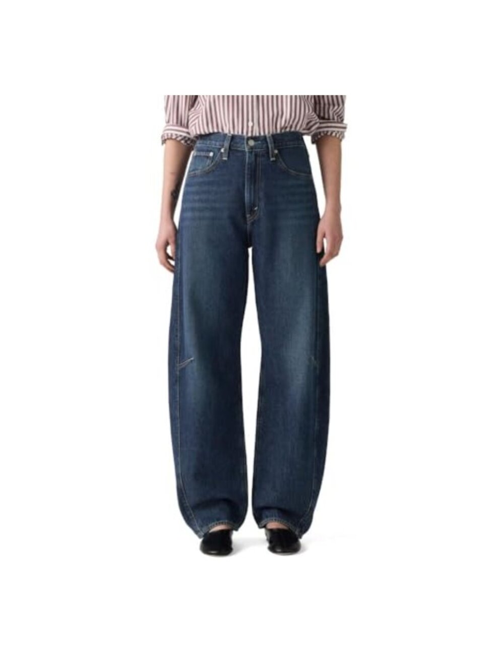 Levi's Cinch Barrel Jeans High Rise Tapered Non-Stretch